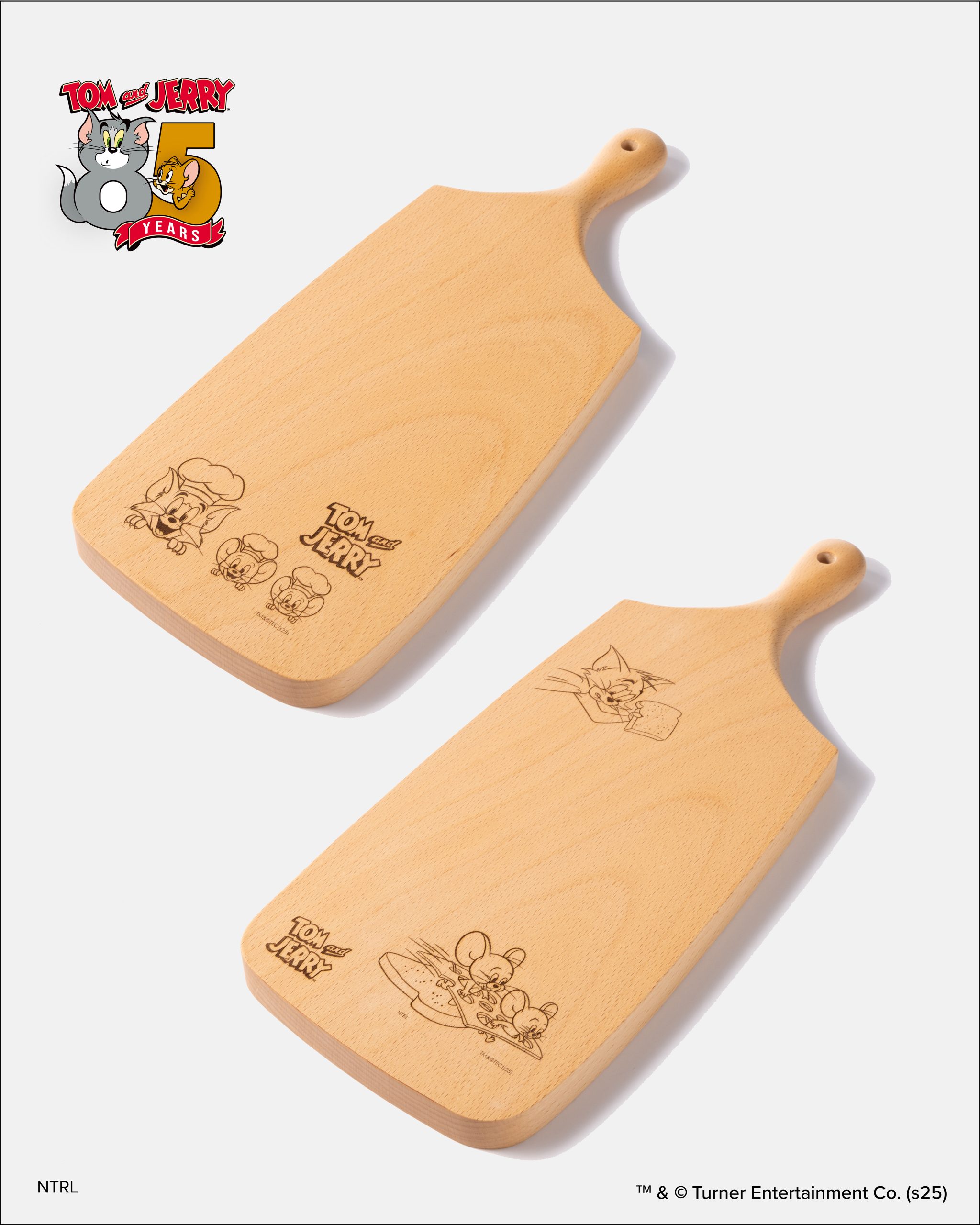 無垢材カッティングボード　Tom and Jerry