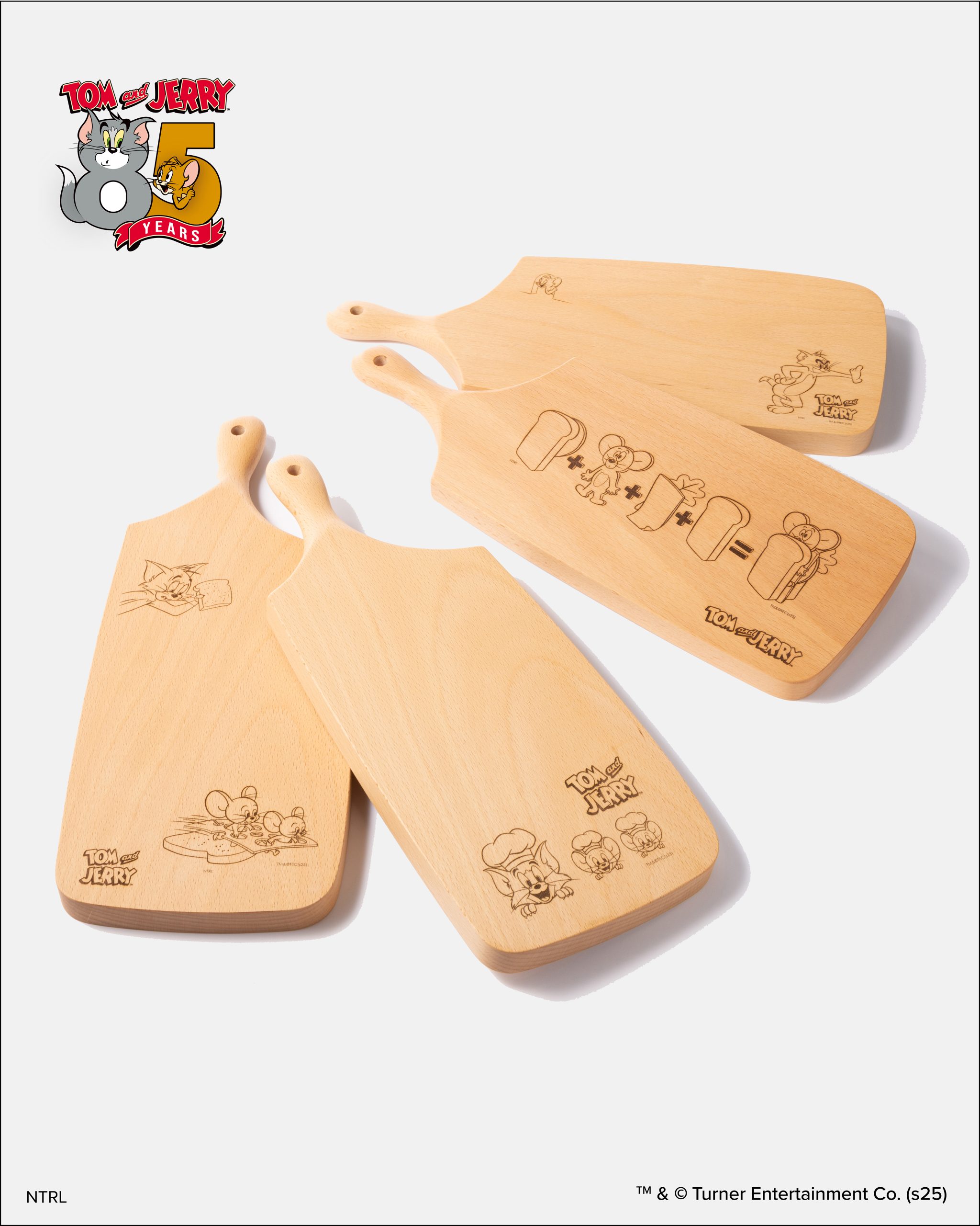無垢材カッティングボード　Tom and Jerry