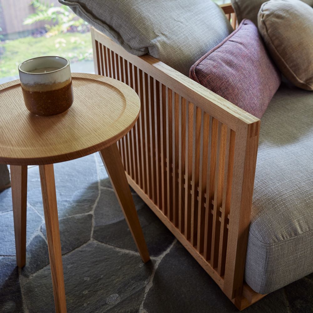 美品 柏木工 小型サロンテーブル - テーブル